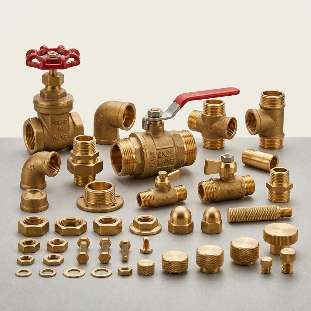 Brass Parts - Valves, Fittings, Handles, Knobs, Nuts